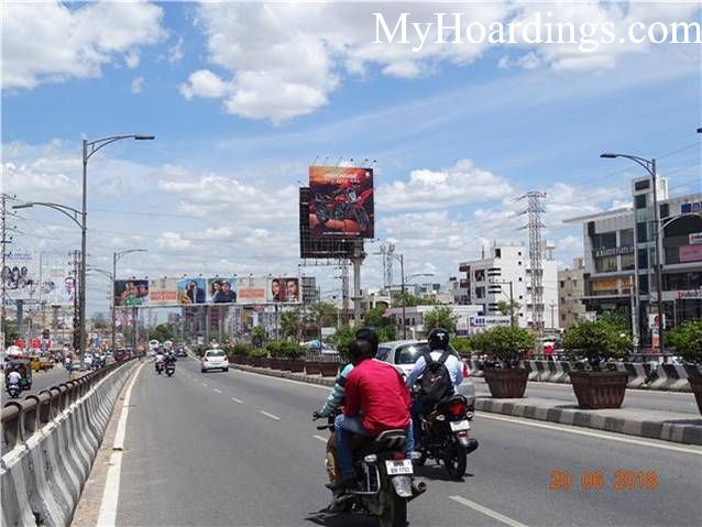 Unipole Gachibowli Flyover in Hyderabad, Hyderabad Billboard advertising